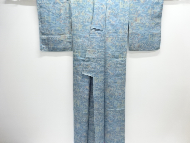  草花模様小紋着物